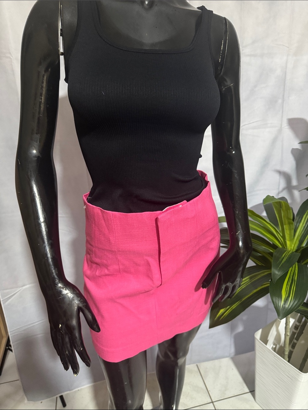 Zara Hot Pink Mini Skirt